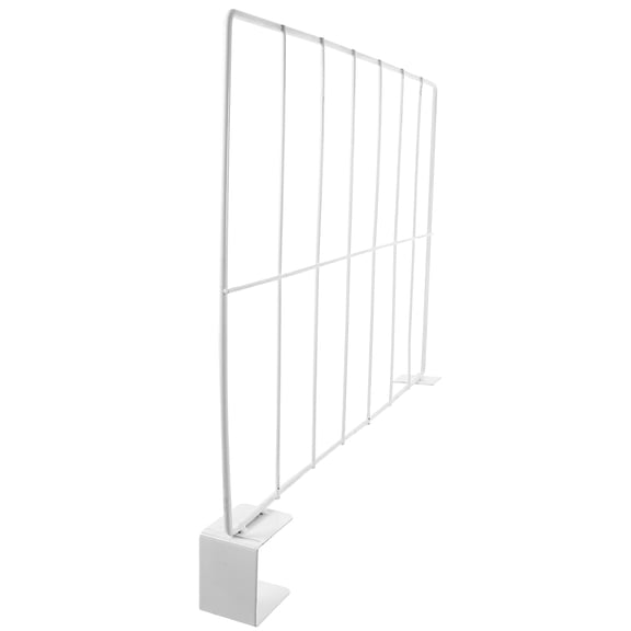 WRITWAA Shelf Divider White Iron for Cage Use and Stylish Organizer
