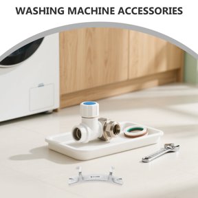 WRITWAA Washing Machine Door Latch Replacement with Metal and Handle for Home Drum Washer