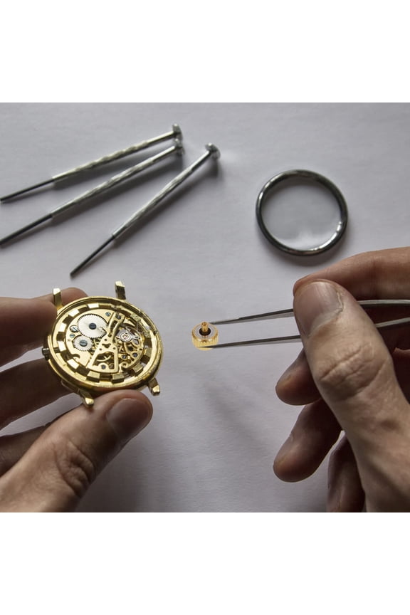 Watch Parts Copper Watch Crowns for Repairing Watches Assorted Color Professional Tools 1 Box