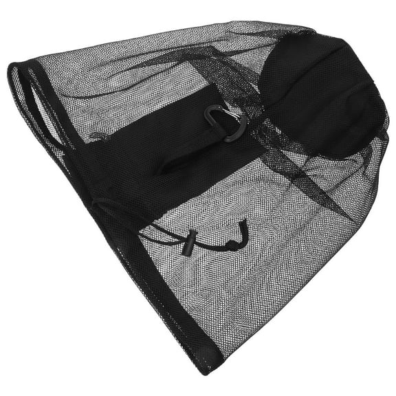 WRITWAA Soccer Storage Bag Ball Bag Black Gauze for Beach 1Set for Fan Gear