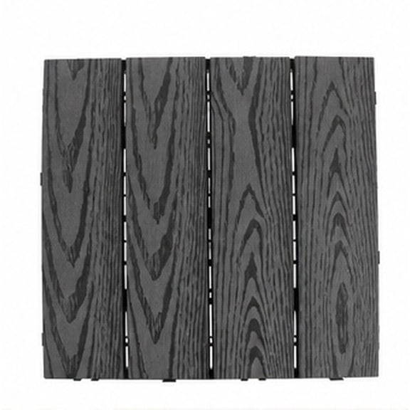 WRITWAA Durable Plastic Outdoor Deck Tiles Waterproof with Anti Slip Texture for Balcony and Garden