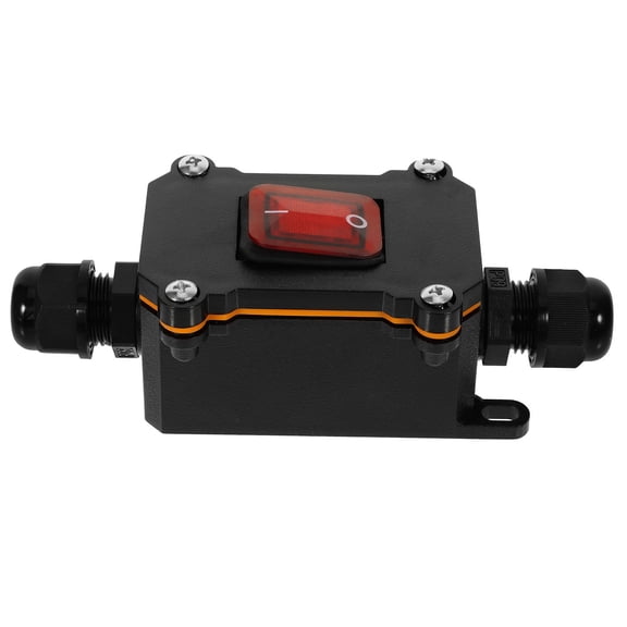 WRITWAA Outdoor Inline Cord Switch Black Heavy Duty Toggle Switch Replacement for Extension Cords