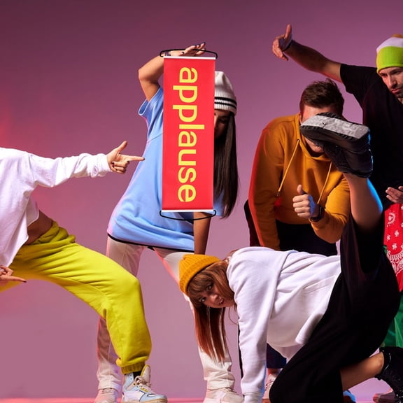 WRITWAA Wedding Party Celebration Applause Banner Plastic Comedy Prop Weddings 1Set