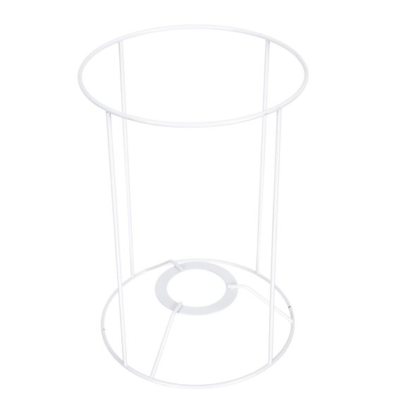 WRITWAA White Iron DIY Lampshade Frame for Table and Ceiling Lighting