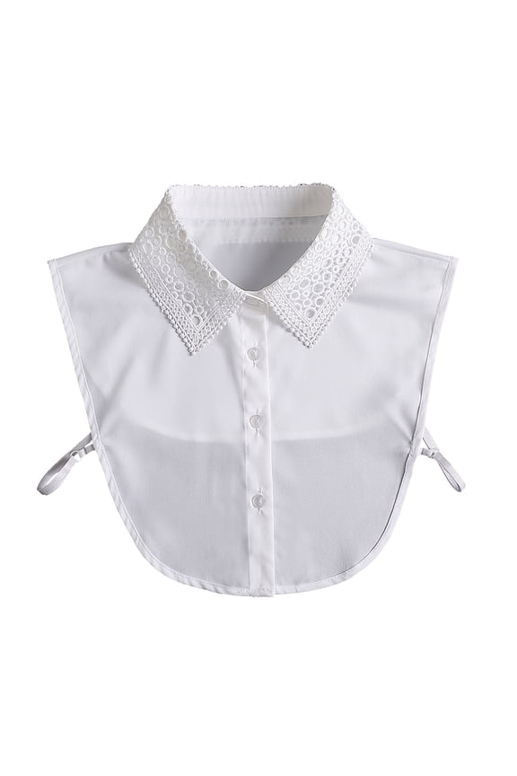White Lace Fake Collar Detachable Shirt Blouse Collar Breathable Lightweight Fashion Accessory