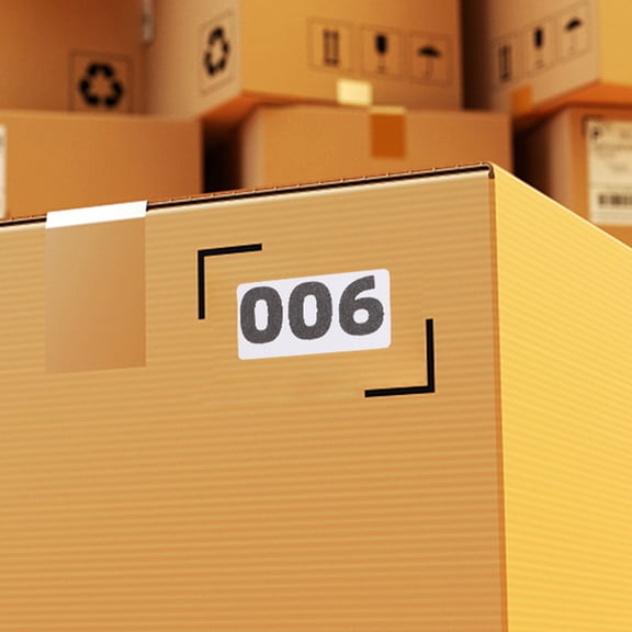 WRITWAA White Number Stickers Self Adhesive Labels for Warehouse Inventory and Office Organization