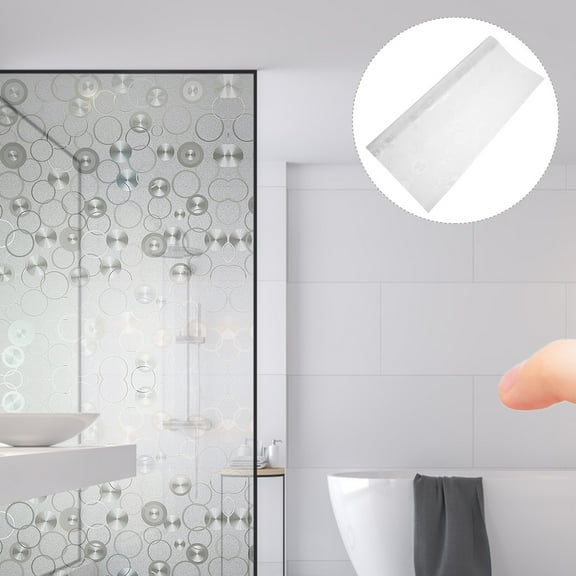 WRITWAA Static Cling White Privacy Film Blocks Uv Enhances Home Decor Windshield