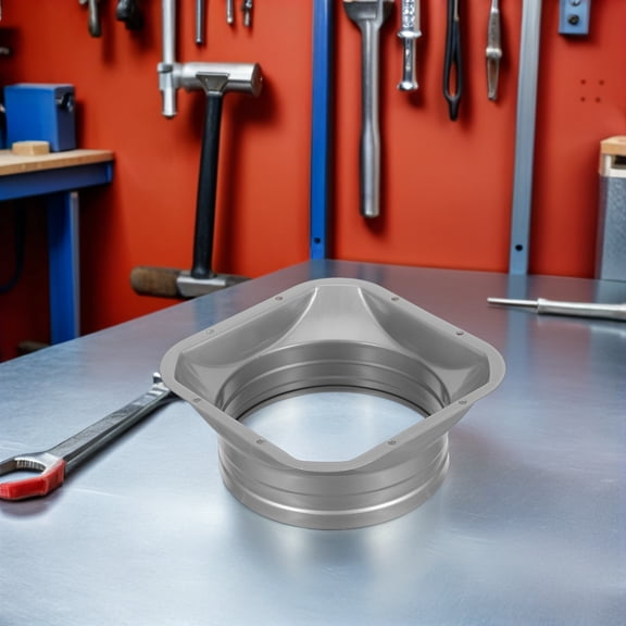 WRITWAA Wide Compatibility Plated Silver Duct Transition Fitting for Fresh Air Intake and Ductwork Adapter