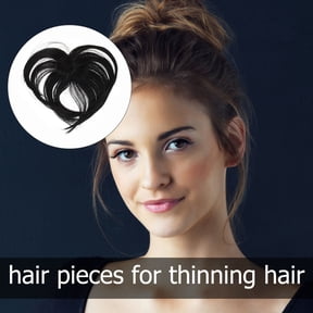 WRITWAA Black Synthetic Hair Volume Topper - Easy Clip-on, Trendy for Any Occasion