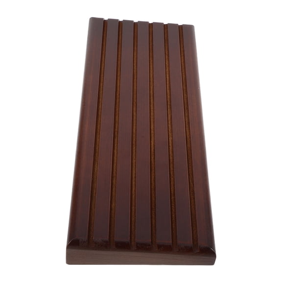 WRITWAA Wooden Medal Display Rack Light Brown Sturdy Antislip Support Multi-Tiered Storage