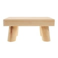 thumbnail image 1 of WRITWAA Wooden Step Stool for Toilet Foot Rest, Portable Khaki Outdoor Step Stool, 1 Pack, 1 of 7