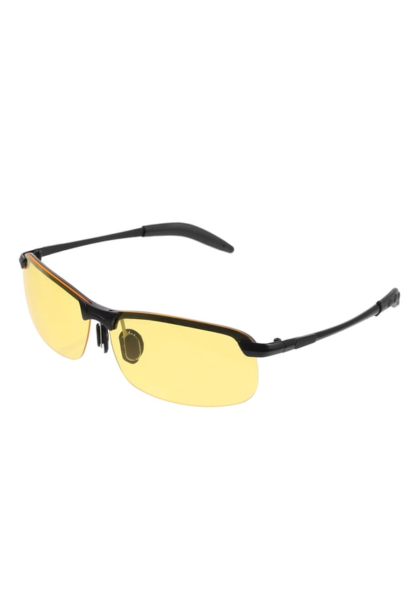 Yellow Lens Night Driving Glasses for Men with Anti Reflective Coating and