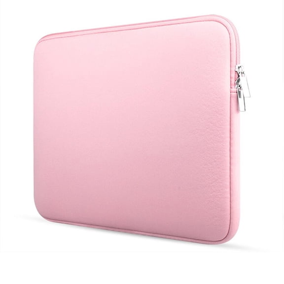 WRITWAA Zippered Laptop Sleeve Bag Pink for Ultrabooks and Notebooks Easy Carrying Case