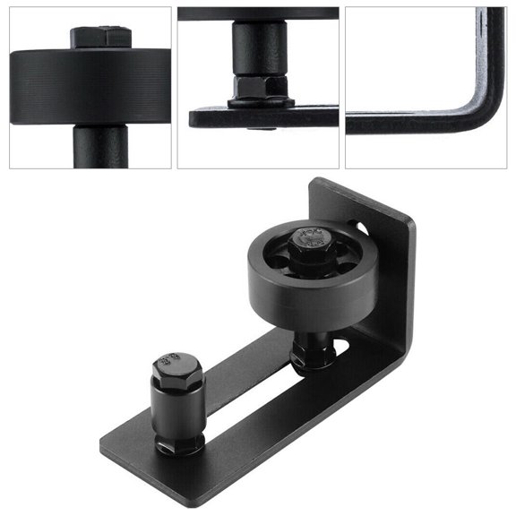 WRITWAA Barn Door Floor Guide Steel Adjustable Stay Roller