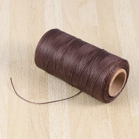 WRITWAA Sewing Wax Thread Coffee Color for Crafting Bags Wallets Durable