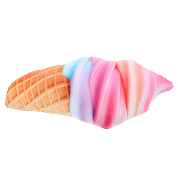 WRITWAA Soft Plush Ice Cream Pillow in Multi-Color, Cozy Decorative Cushion for Sofa, Bedroom, and Living Room