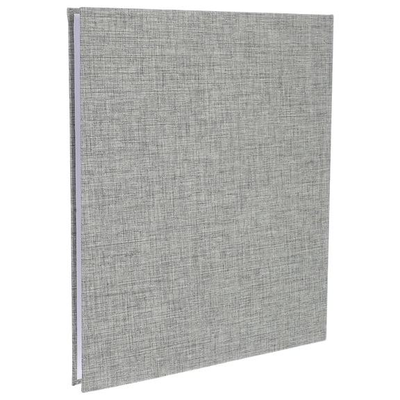 WRITWAA nice binder A4 3 Ring Binder Fabric Grey Minimalist Design for Students 1Pcs