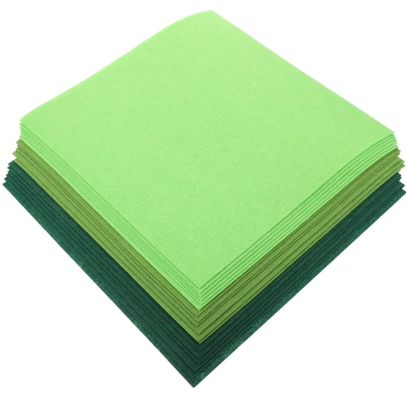 WRITWAA Brown Nonwoven Felt Fabric Sheets 18pcs Craft Patches for Sewing, Wrapping, and Creative Projects