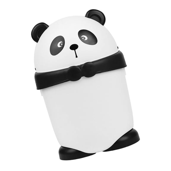 WRITWAA Cute Animal Design Plastic Trash Can for Kids, Small Desktop Waste Bin, 15 x 9.2 x 9.2 Inches, 1 Set