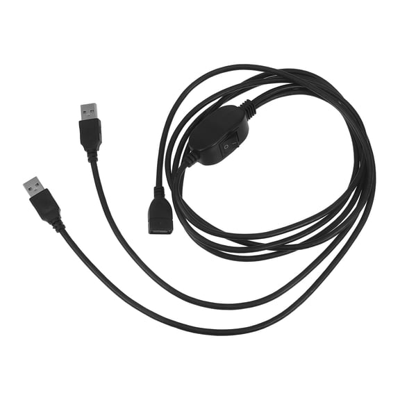 WRITWAA USB Printer Sharing Switch Adapter Cable Black 1 Pack for Easy USB Device Connection and Printer Sharing