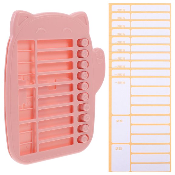 WRITWAA Pink Chore Chart for Kids Encourages Responsibility and Independence Ideal for Planning 12 x 14 inches