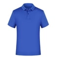 thumbnail image 1 of WRKEKC Activewear T-Shirts for Teens Short Sleeve Turn Down Collar Solid Color Quick Dry Breathable Sport Shirt 3-12 Years, 1 of 5