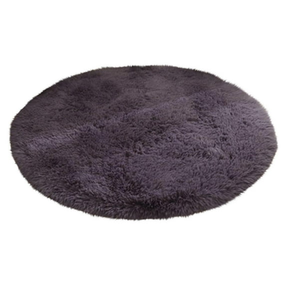 WRKEKC Area Rug Nordic Round Carpet Bedroom Bedside Blanket Guest Hall Plush Hanging Basket Computer Chair Floor Mat Yoga Mat Brown