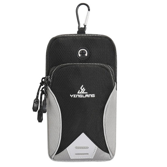 WRKEKC Backpack Phone Arm Bands Small Crossbody Bag for Men and Women Fits All Cell Phones Use for Running Walking Black A