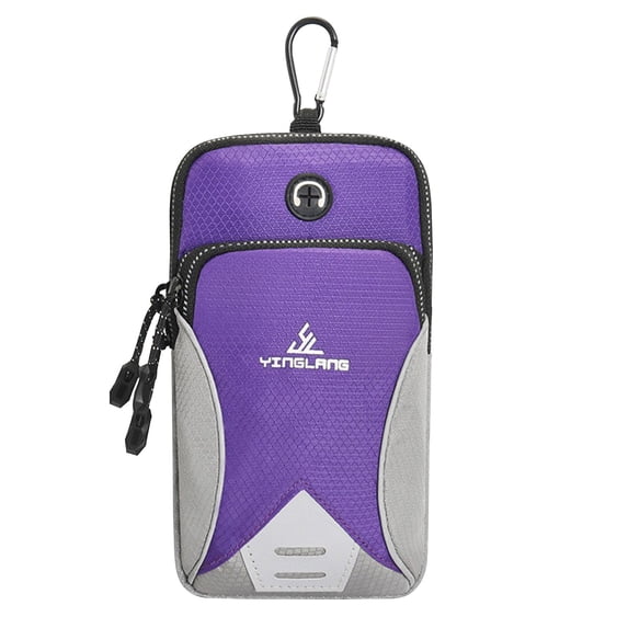 WRKEKC Backpack Phone Arm Bands Small Crossbody Bag for Men and Women Fits All Cell Phones Use for Running Walking Purple A