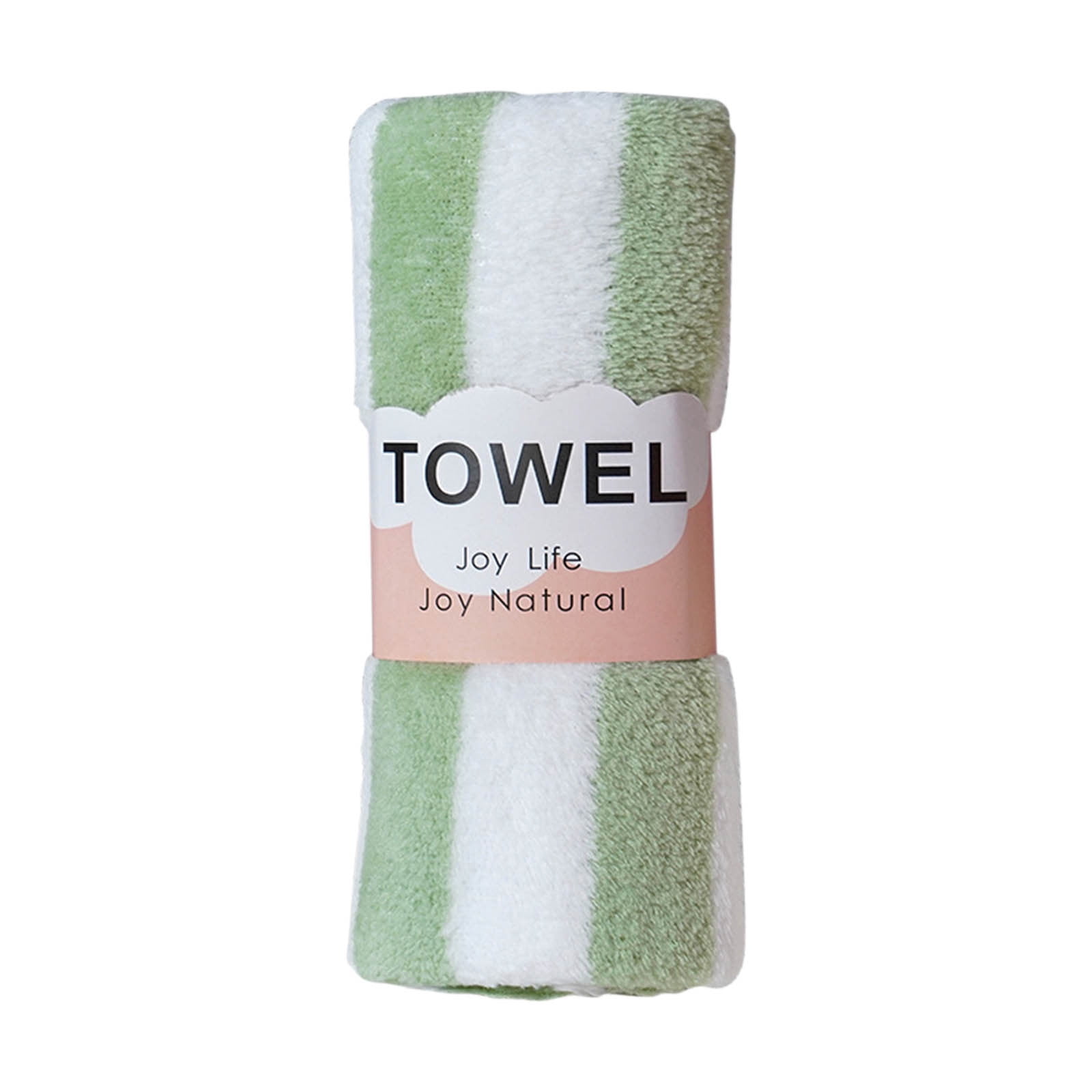 WRKEKC Bath Towels Absorbent Coral Velvet Towel, Colorful Striped Face ...