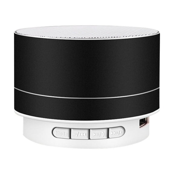 WRKEKC Bluetooth Speaker Metal Bluetooth Audio Phone Computer Mini Speaker Led Memory Card Luminous Mini Audio Black