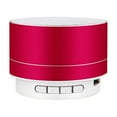 thumbnail image 1 of WRKEKC Bluetooth Speaker Metal Bluetooth Audio Phone Computer Mini Speaker Led Memory Card Luminous Mini Audio Red, 1 of 4
