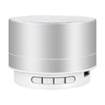 thumbnail image 1 of WRKEKC Bluetooth Speaker Metal Bluetooth Audio Phone Computer Mini Speaker Led Memory Card Luminous Mini Audio Silver, 1 of 4