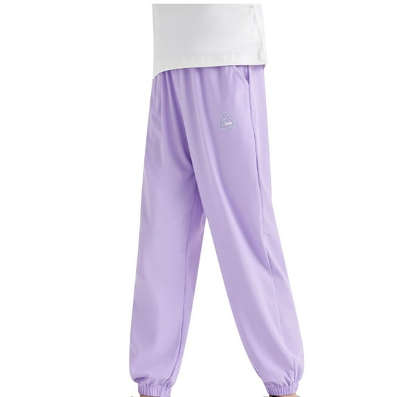 WRKEKC Boys Athletic Pants Mosquito Repellent Summer Sun Protection Casual Pants Thin Quick Dry Pants 2-13 Years