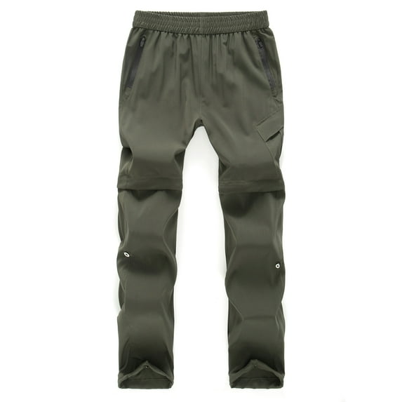 WRKEKC Boys Athletic Pants Solid Color Elastic Waist Windbreaker Pants 3 in 1 Water Resistant Ski Pants Fleece Lined for Kids 2-14 Years