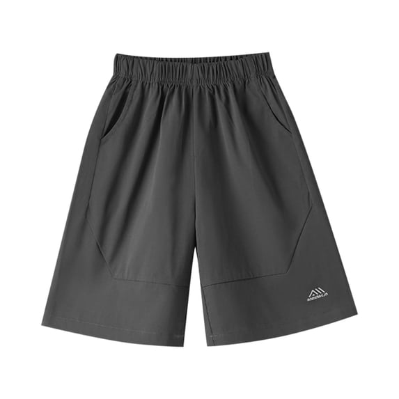 WRKEKC Boys Basketball Shorts Quick Dry 5 Inch Inseam Elastic Waist Lightweight Cargo Shorts Outer Wear Pants 3-15 Years