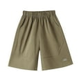 thumbnail image 1 of WRKEKC Boys Basketball Shorts Quick Dry 5 Inch Inseam Elastic Waist Lightweight Cargo Shorts Outer Wear Pants 3-15 Years, 1 of 3