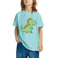 thumbnail image 1 of WRKEKC Boys Casual T-Shirts, Summer T-Shirts for Boys, Girls' and Boys' Summer Casual Round Neck Comfortable Cute Print Short Sleeve T-Shirts, 1 of 6