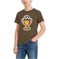 thumbnail image 1 of WRKEKC Boys T-Shirts Kids Soccer Print Round Neck Short Sleeve Casual Cotton Tee for Daily Wear 2-13 Years, 1 of 7