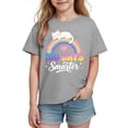 thumbnail image 1 of WRKEKC Boys T-Shirts Short Sleeve Round Neck Print Soft Cotton Tops with First Day of School Pattern for Kids Daily Wear 3-10 Years, 1 of 9