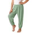 thumbnail image 1 of WRKEKC Boys and Girls Ice Silk Ribbed Jogger Pants Solid Lightweight Summer Tapered Trousers Elastic Waist 3-13 Years, 1 of 5