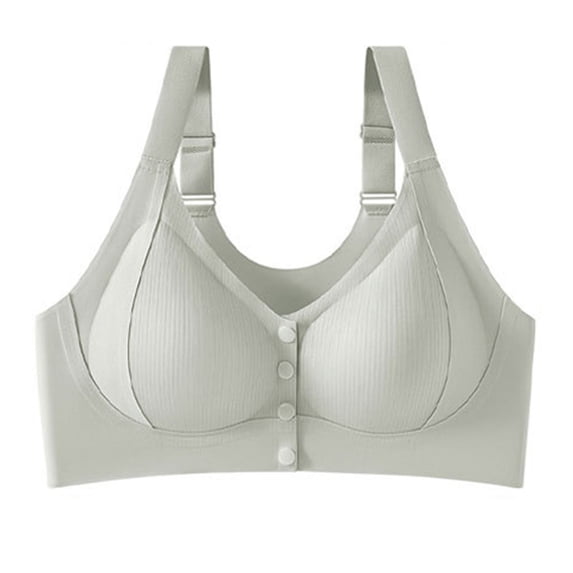 WRKEKC Bras for Women Plus Size Lace Front Closure Thin Wireless Sports Back Tank Bra Comfortable for Daily Use