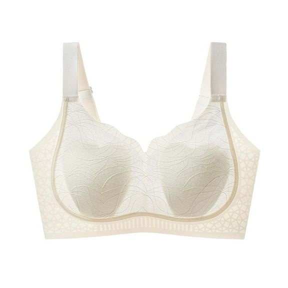 WRKEKC Bras for Women Solid Color Ultra Thin Push Up Bra with Side Support Anti Sagging Bra for Women Daily Wear