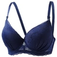 thumbnail image 1 of WRKEKC Bras for Women Thin Underwire Plus Size Full Cup Push Up Side Support Lifting Bra for Everyday Wear and Comfort, 1 of 2