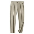 thumbnail image 1 of WRKEKC Business Casual Pants for Men Ice Silk Dress Pants Thin Straight Leg Crop Sport Trousers Lightweight Office Breathable Quick Dry, 1 of 6