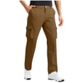 thumbnail image 1 of WRKEKC Cargo Pants for Men Solid Color Casual Multi Pocket Zipper Button Relaxed Fit Stylish Versatile Cargo Long Pants for Men's Daily and Outdoor Wear, 1 of 8