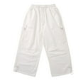 thumbnail image 1 of WRKEKC Cargo Pants for Boys and Girls Spring Solid Color Work Pants Multi Pocket Loose Fit Pants Long Trousers 3-14 Years, 1 of 8