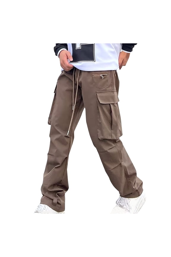 Cargo Pants for Men Summer Outdoor Functional Pocket Relaxed Fit Work Pants for Urban Exploration