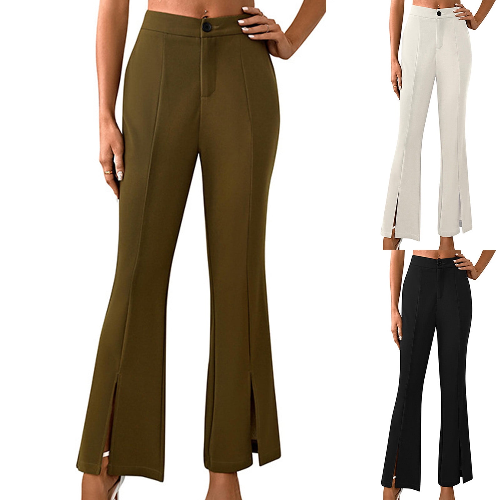 WRKEKC Casual Pants for Women, Wide Leg Pants for Women