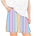 thumbnail image 1 of WRKEKC Casual Shorts for Girls, Girls Summer Shorts, Children's Summer Striped Print Loose Casual Shorts with Pockets, 1 of 5